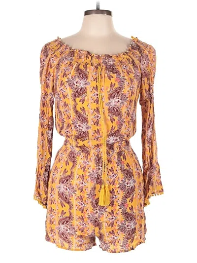 Pre-owned Wonderly Romper In Yellow