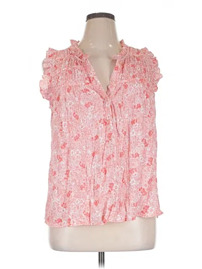 Pre-owned Wonderly Short Sleeve Blouse In Pink