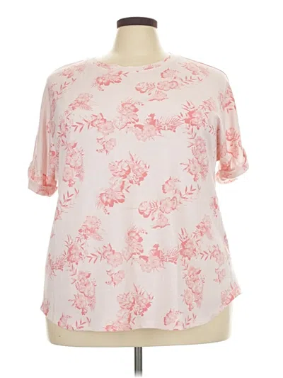 Pre-owned Wonderly Short Sleeve Blouse In Pink