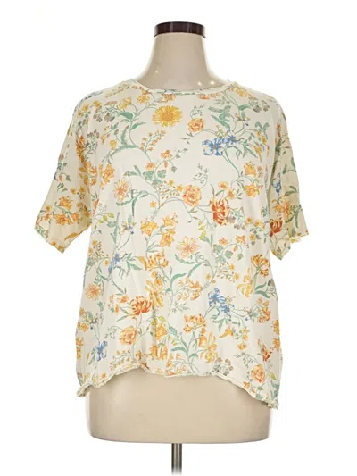 Pre-owned Wonderly Short Sleeve T-shirt In Ivory