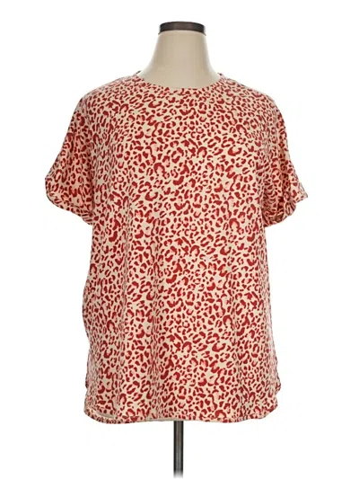 Pre-owned Wonderly Short Sleeve T-shirt In Red