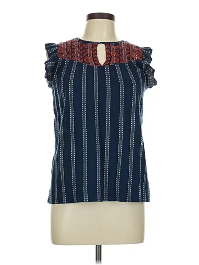 Pre-owned Wonderly Sleeveless Blouse In Blue