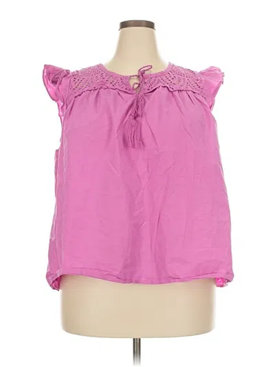 Pre-owned Wonderly Sleeveless Blouse In Pink