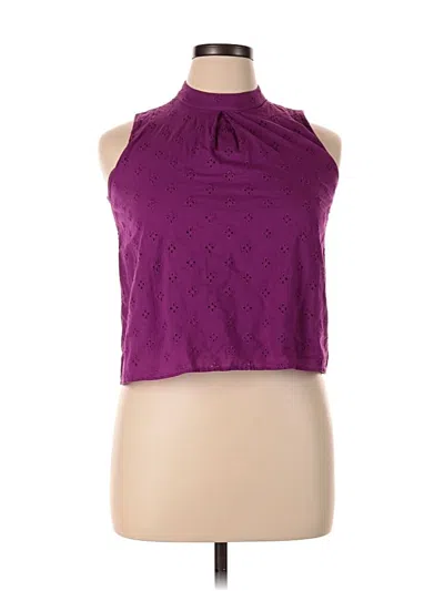 Pre-owned Wonderly Sleeveless Blouse In Purple