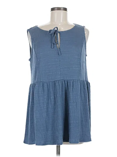 Pre-owned Wonderly Sleeveless T-shirt In Blue