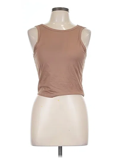 Pre-owned Wonderly Sleeveless T-shirt In Brown
