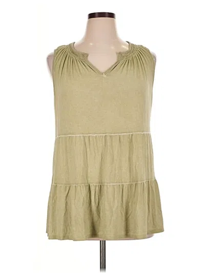 Pre-owned Wonderly Sleeveless T-shirt In Green