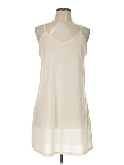 Pre-owned Wonderly Tank Top Ivory Halter Neckline Tops