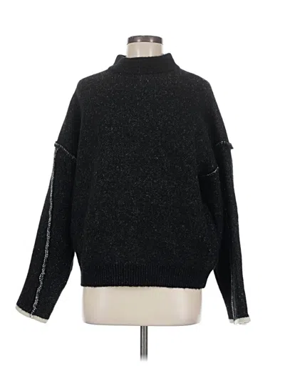 Pre-owned Wonderly Turtleneck Sweater In Black
