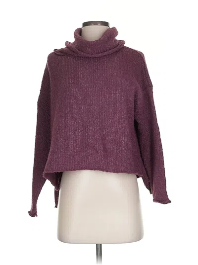 Pre-owned Wonderly Turtleneck Sweater In Burgundy