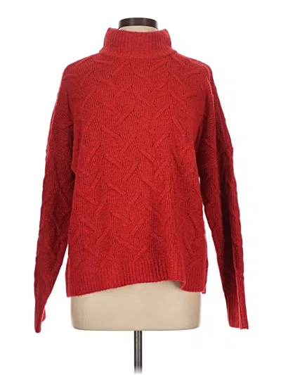 Pre-owned Wonderly Turtleneck Sweater In Red