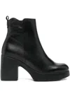 Wonders 80mm Block-heel Ankle Boots In Black