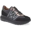 Wonders A-4001 Platform Sneaker In Black