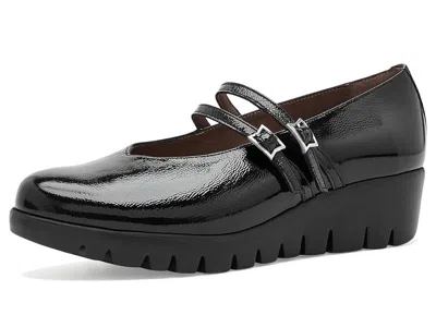 Wonders C-33362 High Women's Heels Lack Black: 6.5 M, Leather