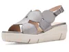 Wonders Platform Sandal In Silver