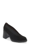 Wonders Envelope Pump In Black Nubuck