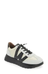 Wonders Fashion Slip-on Sneaker In White/off White/black Combo