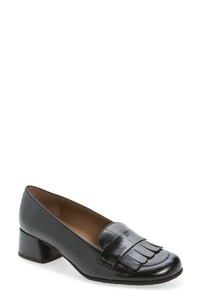 Wonders Kiltie Loafer Pump In Black