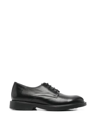 Wonders Lace-up Leather Loafers In Black