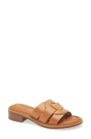 Wonders Leather Slide Sandal In Iseo Cuero