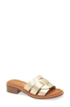 Wonders Leather Slide Sandal In Max Platino