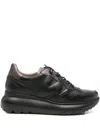 Wonders Leather Sneakers In Black