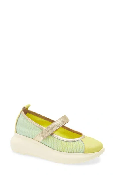 Wonders Mesh & Leather Flat