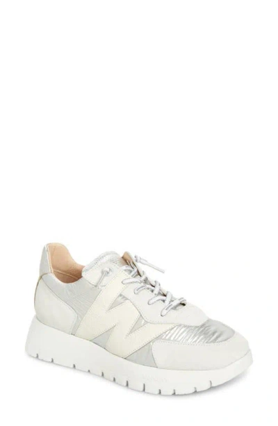 Wonders Oslo Sneaker In Trend Blanco Plata