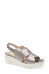 Wonders Platform Sandal In Max Plomo