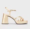 Wonders Platinum Love Sandal In Metallic In Multi