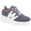 Wonders Samira Platform Wedge Sneaker In Baltic/off-white
