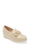 Wonders San Marino Platform Loafer In Lack Natural