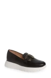 Wonders Sidney Platform Loafer In Wild Black