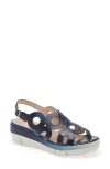 Wonders Slingback Platform Slide Sandal In Multi