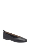 Wonders Square Toe Ballet Flat In Black