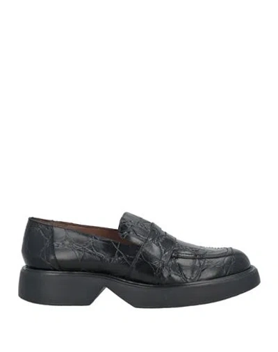 Wonders Woman Loafers Black Size 6 Leather