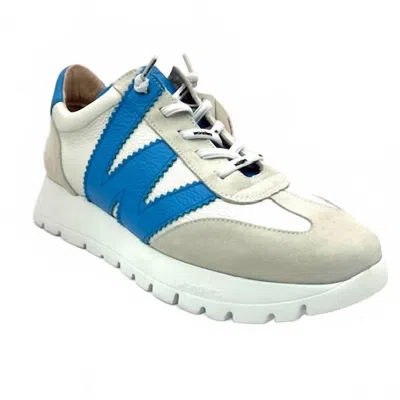 Wonders Women's A-2476 Sneaker In Blanco/lagoon In Multi