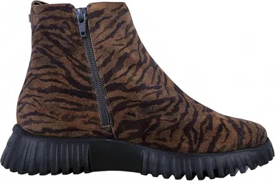 Wonders Women's Ankle Boots In Zebra Tabac In Animal Print