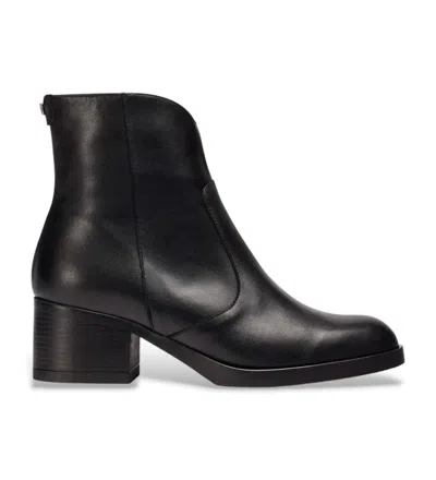 Wonders Women's Leather Ankle Boots In Black