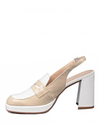 WONDERS WOMEN LEATHER HIGH HEELS IN NATURAL COMBO