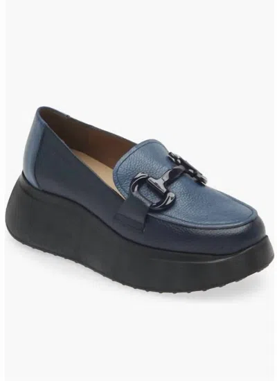 Wonders Women's Montreal Platform Loafer In Noche/jeans In Blue