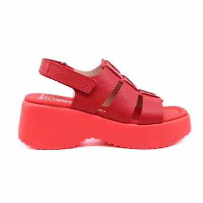 Wonders Women Nora Platform Sandals In Red