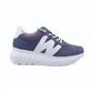 Wonders Women's Nubuk Almeria Sneaker In Batic In Blue