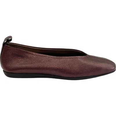 Wonders Women's Pepa Ballet Pump In Maroon Metallic In Multi