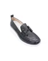 Wonders Women's Platform Wedge Loafer In Black In Black