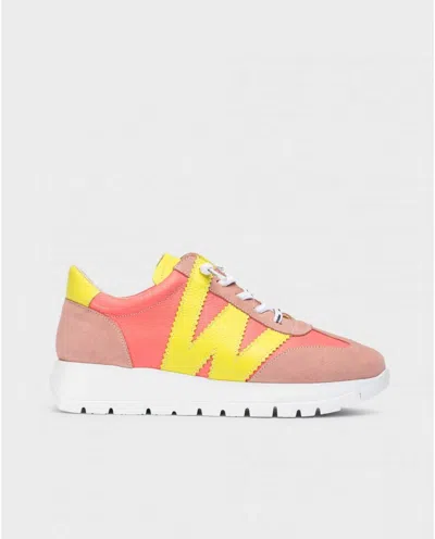 Wonders Women's Racer Sneakers In Coral/cybe In Multi