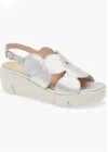 Wonders Platform Sandal In Blue