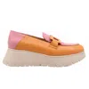 Wonders Women's Wild Apricot Loafers In Blush In Orange