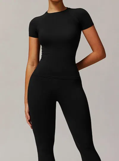 Wonderxfans Diana Seamless Top In Black