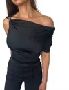 Wonderxfans Selena Cut Out Top In Black In Black